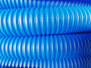 Трубка защитная гофрированная 23 мм. (50 м.) синяя (для 16 трубы) AV Engineering