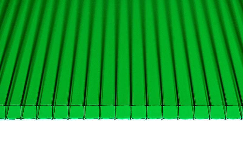 Поликарбонат сотовый Skarb зеленый 6,0х2100х6000 мм. (0,86 кг/м²)