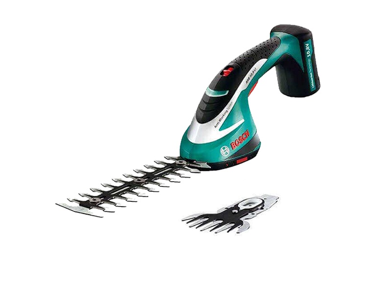 Аккум. ножницы садовые BOSCH ASB 10,8 LI в кейсе + набор насадок (12.0 В, 1 акк., 1.3 А/ч, Li-Ion, шир. 100 мм)