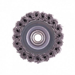 Щетка для УШМ Heavy Duty, 80 мм, М14, &quot;чашка&quot;, крученая проволока 0,5 мм Matrix