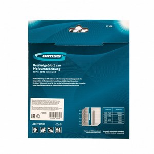 Пильный диск по дереву 160 x 20/16 x 48Т Gross