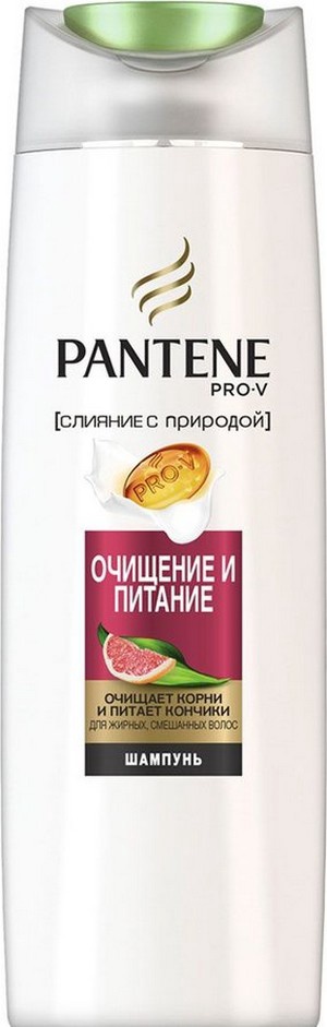 PANTENE Шампунь Слияние с природой Очищение и Питание 400мл