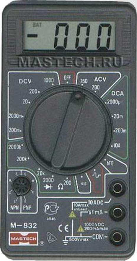Мультиметр портативный Proconnect M832 арт. 13-3012 