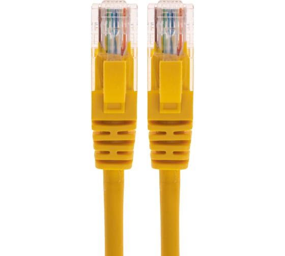 Патч-корд REXANT U/UTP, CAT 5e, RJ45-RJ45, 26AWG, LSZH 1 м Желтый арт. 02-0105-1 