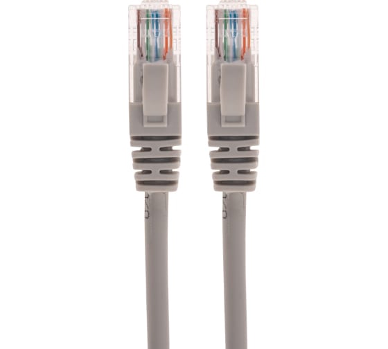 Патч-корд REXANT U/UTP, CAT 5e, RJ45-RJ45, 26AWG, LSZH 2 м серый арт. 02-0100-2 