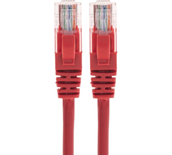 Патч-корд REXANT U/UTP, CAT 5e, RJ45-RJ45, 26AWG, LSZH 2 м красный арт. 02-0103-2 