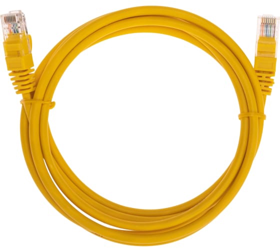 Патч-корд REXANT U/UTP, CAT 5e, RJ45-RJ45, 26AWG, LSZH 2 м Желтый арт. 02-0105-2 