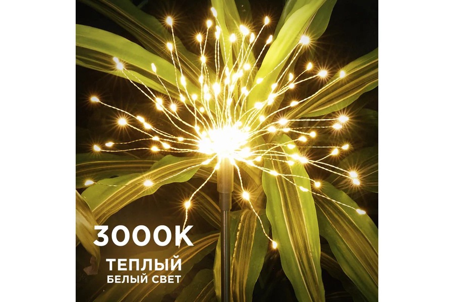 Светильник грунтовый REXANT Салют черный арт. 602-2435 