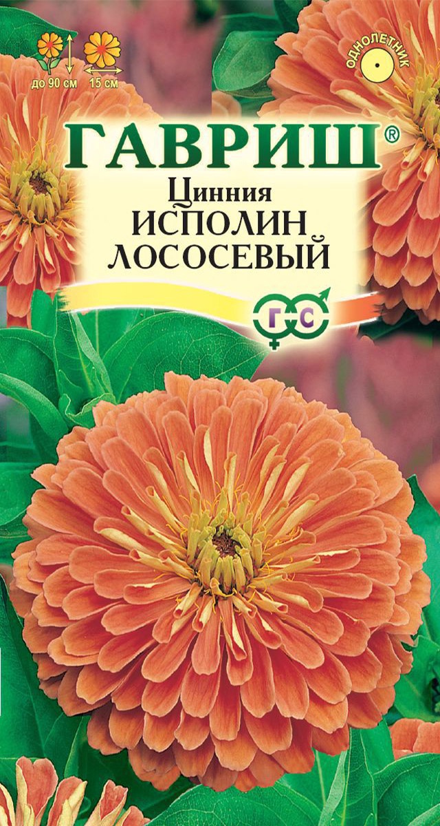 Цинния Исполин лососевый 0,3 г 