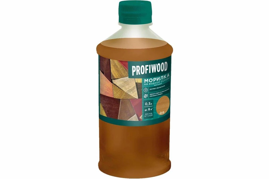 Морилка на водной основе PROFIWOOD, дуб 0.5 л. / 0.5 кг.