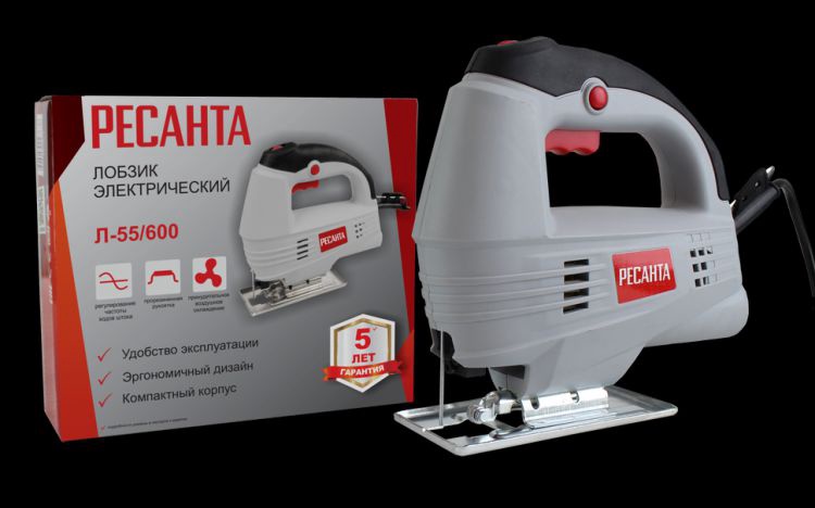 Лобзик электрический РЕСАНТА Л-55/600 арт. 75/9/1 