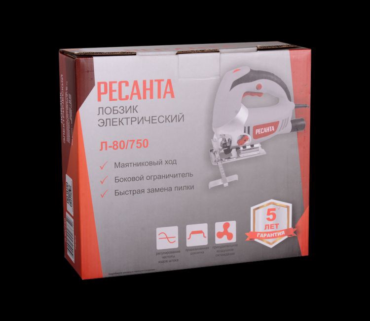 Лобзик электрический Ресанта Л-80/750 арт. 75/9/3 