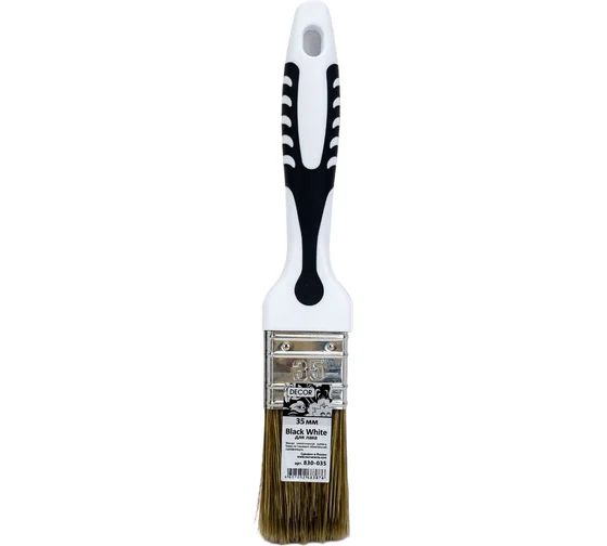Кисть для лака DECOR Black White 35х15 мм. арт. 830-035 