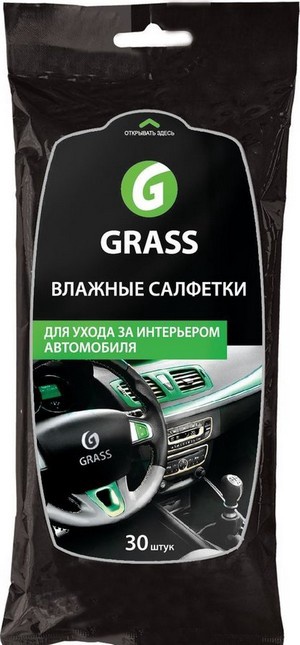 Салфетка вл. д/автомобиля GraSS 30шт. арт. IT-0311 Россия