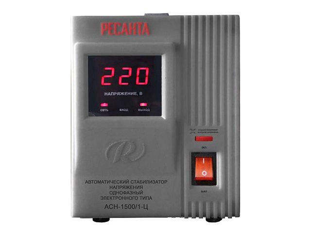 Стабилизатор напряжения Ресанта АСН-1500/1-Ц релейный арт. 63/6/3