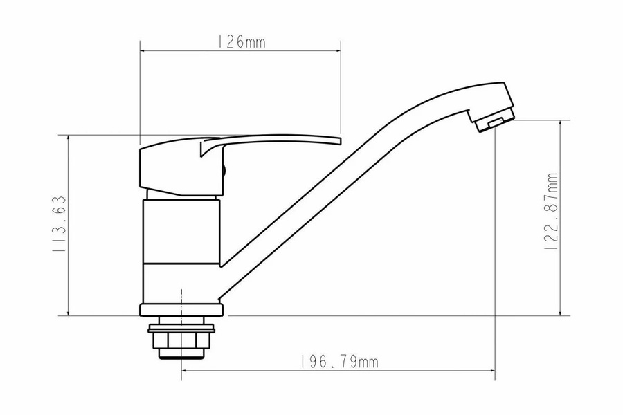 Смеситель для кухни ECONOCE D40-A серия 320 арт. EC0325 