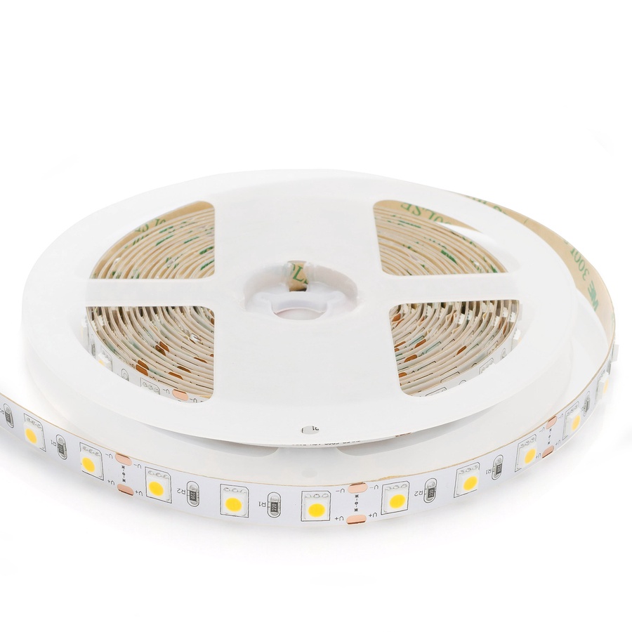 Комплект светодиодной ленты (блок/коннектор) IP20, 5 м, 12В, 60 д/м арт. smd 5050 10-15 