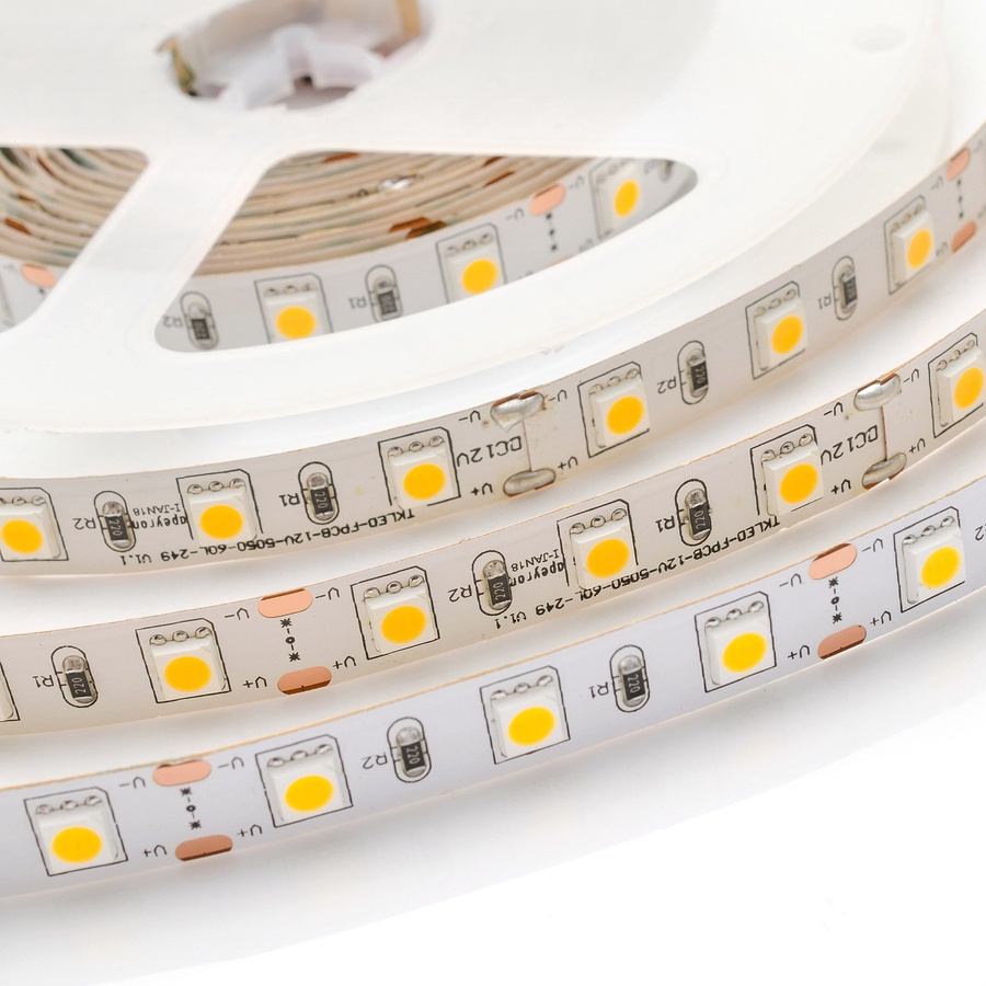 Комплект светодиодной ленты (блок/коннектор) IP20, 5 м, 12В, 60 д/м арт. smd 5050 10-15 