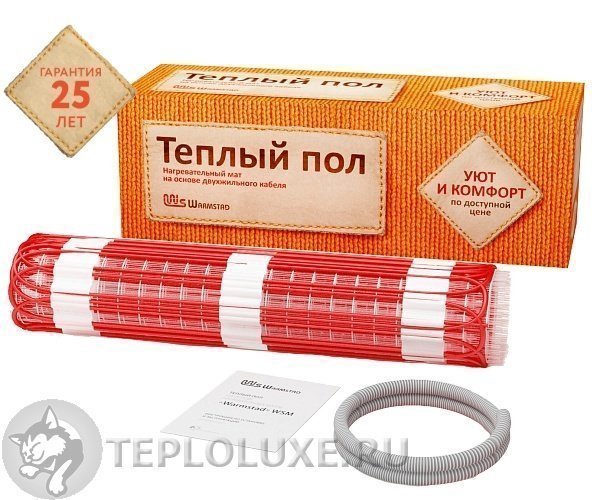 Мат нагревательный "Warmstad" WSM 220 Вт/1,50 кв.м