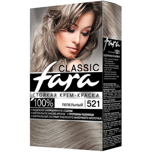 Краска для волос FARA Classic 521 Пепельный 