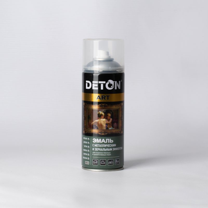 Эмаль акриловая DETON ART алюминий 0,52л аэрозоль 