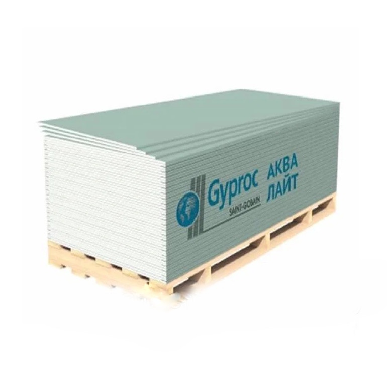 Гипсокартон Gyproc Aqua Lite (GBM) 2500х1200х9,5 Беларусь