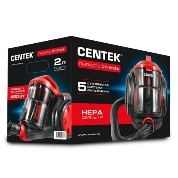 Пылесос Centek CT-2536 (красно-черный) 