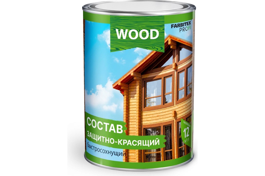 Состав защ.-красящ. FARBITEX для древесины быстросохн. рябина 2. 7 л 