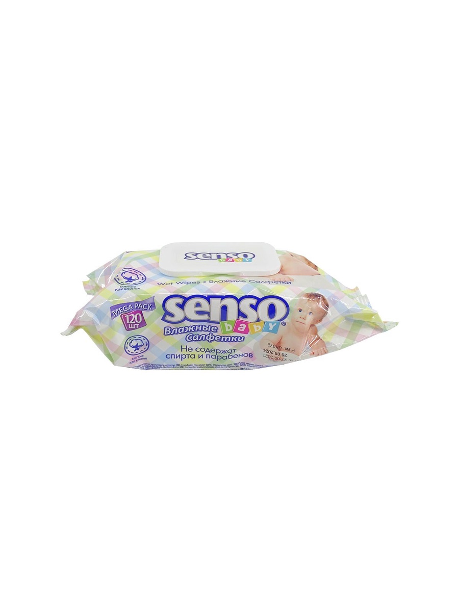 Салфетки влажные Senso Baby 120 шт