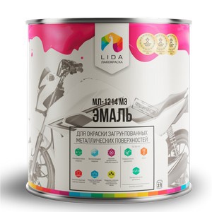 Эмаль МЛ-1214МЭ Серебристая, 1,8 кг.