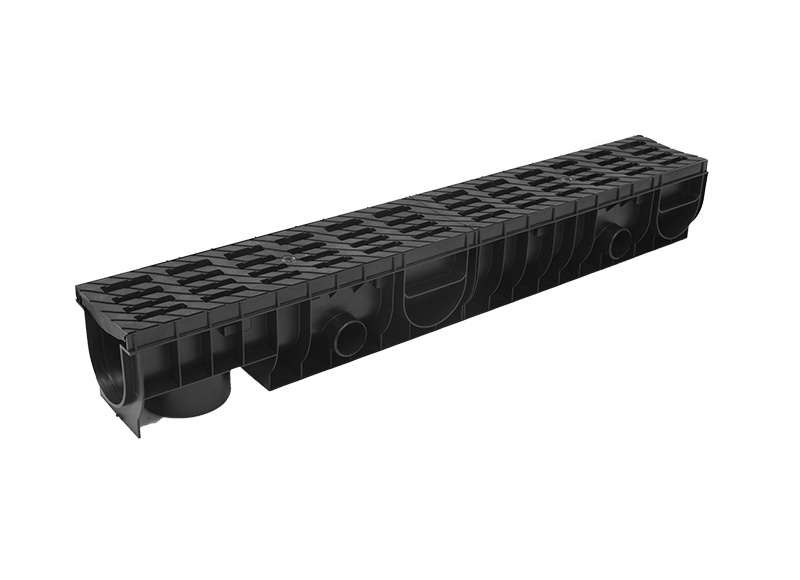 Лоток Ecoteck MEDIUM 100.125 h145 с решеткой пластиковой, кл.В125