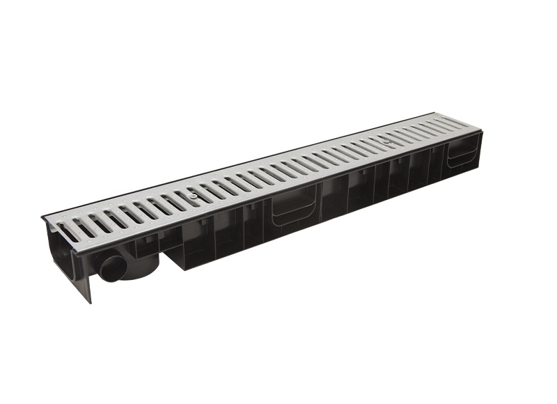 Лоток Ecoteck STANDART 100.95 h99 с решеткой стальной, кл. А15