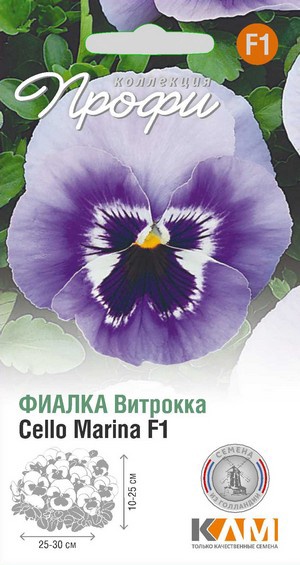 Фиалка Виттрока (Виола Виттрока) Целло Марина F1, 10 шт
