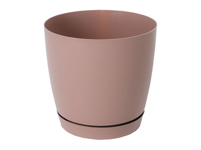 Горшок для цветов "Фрезия" №1  выс. 145мм, д. 150мм, капучино, 60006 