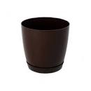 Горшок для цветов "Фрезия" №1  выс. 145мм, д. 150мм, шоколад, 60007