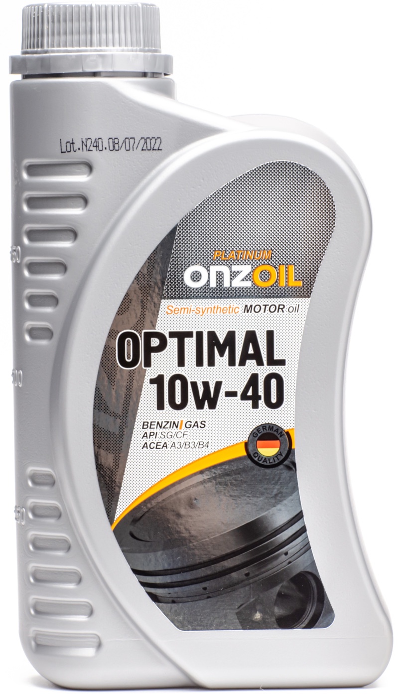 Масло моторное полусинт. ONZOIL SAE 10W-40 Optimal SG/CF 0.9 л арт. F0000000777