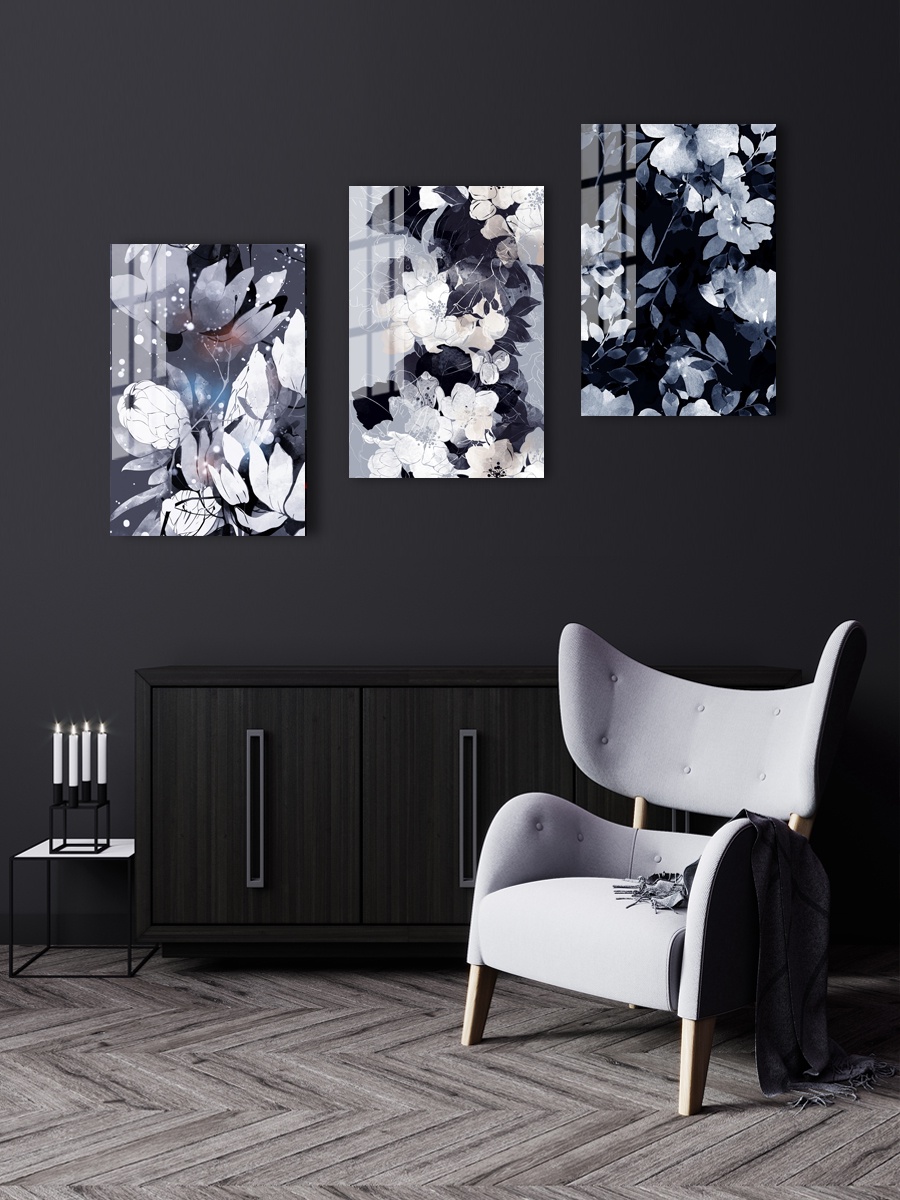 Картина на стекле 40х60 "Цветочная фантазия 28". Артикул WBR-01-586-04