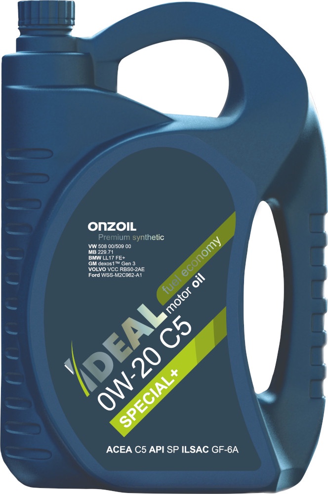 Масло моторное синтетическое ONZOIL IDEAL 0W-20 C5 4,5 л.