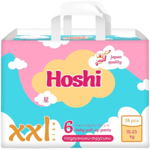 Подгузники-трусики Hoshi baby-6 28 шт. 