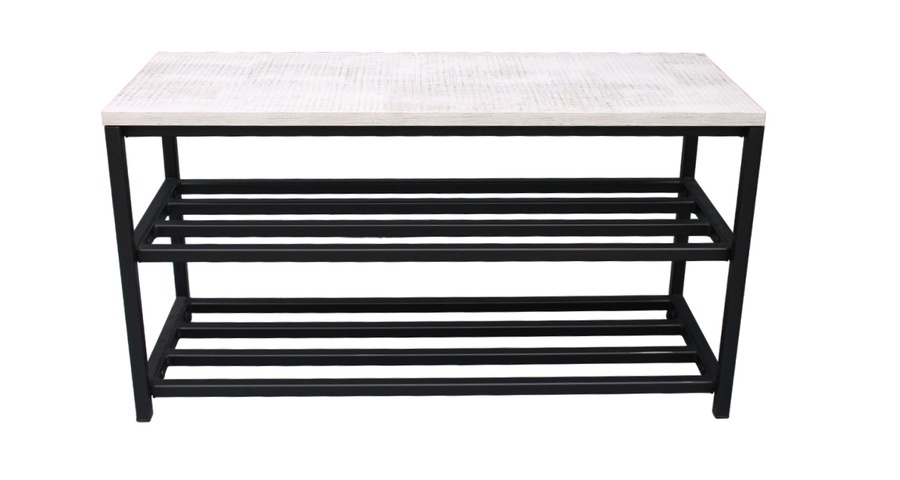Обувница ALLERD 2 RION черный муар/энигма 83x32x43 см. арт. 1010210200 