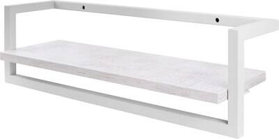 Полка декоративная ALLERD 80 RION белый муар/энигма 80x18x18 см. арт. 4100110200 