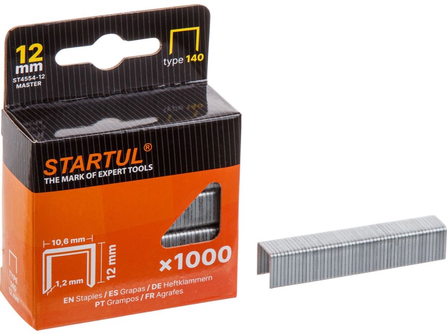 Скобы STARTUL 12 мм. арт. ST4554-12 