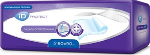 iD пеленки медицинские одноразовые впитывающие Protect 60х90 10 шт