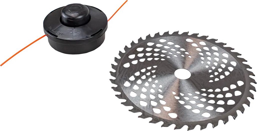 Триммер аккумуляторный EDON UGT-42СBL 42В (21+21) Li-Ion 2х4Ач арт. 49782 