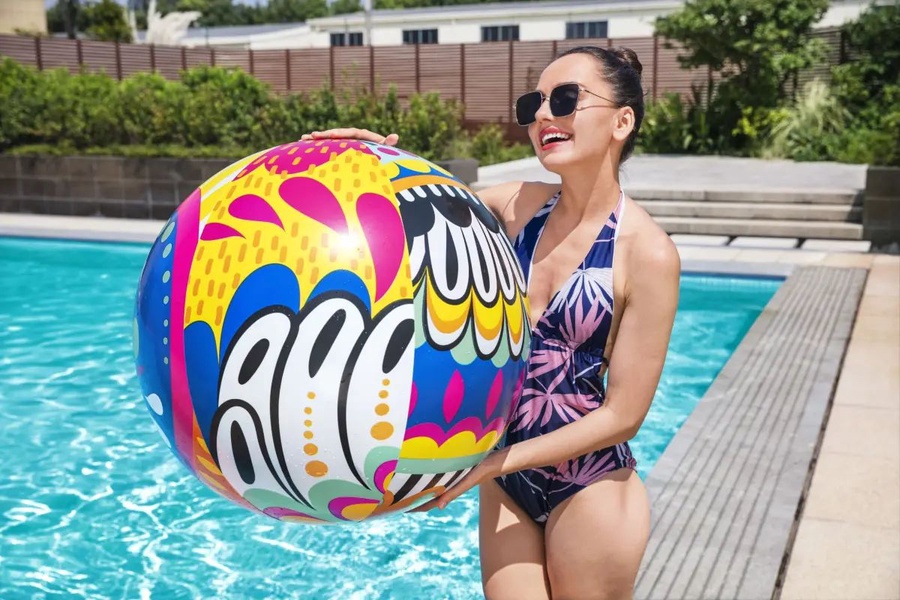 Мяч пляжный надувной ПВХ Bestway Flirty Fiesta 91 см. арт. 31044 