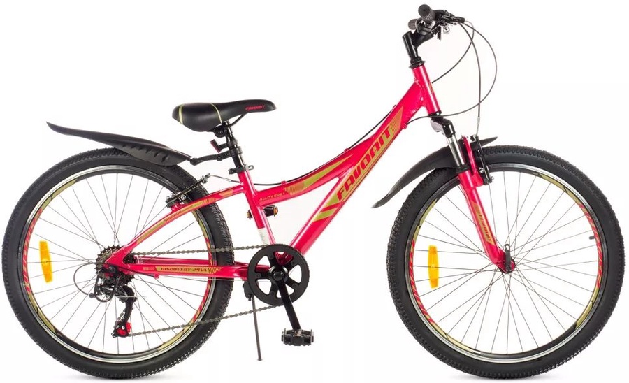 Велосипед двухколесный Favorit DISCOVERY-24VA арт. DIS24V11RD-AL 