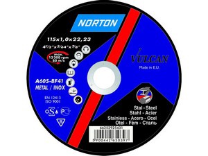 Круг отрезной 125х1.6x22.2 мм для металла Vulcan NORTON
