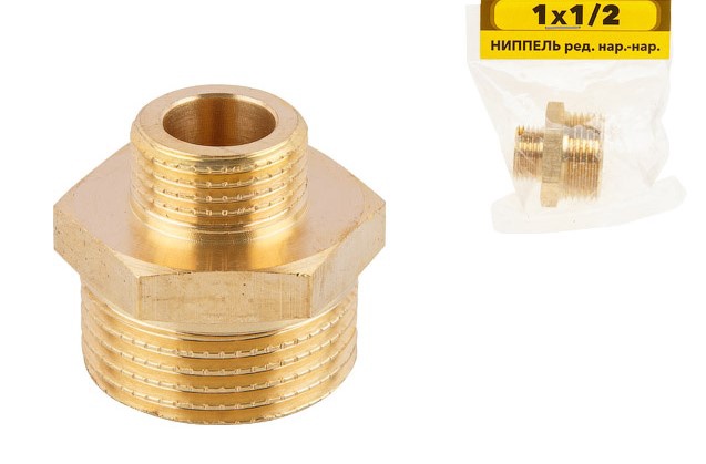 Ниппель ред. нар.-нар. 1X1/2, AV Engineering