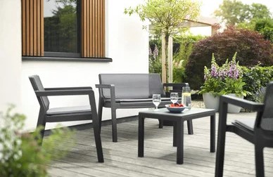 Комплект мебели Emeli 2 seater графит арт. 246589 Венгрия