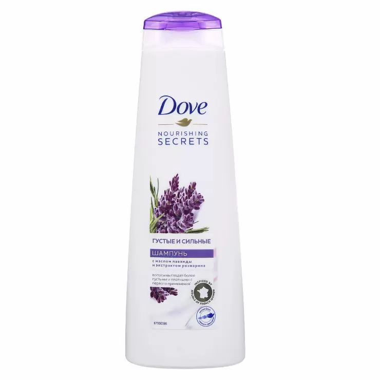 DOVE NOURISHING SECRETS Шампунь Густые и сильные Лаванда и розмарин 380 мл 67955836